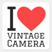私はヴィンテージカメラが大好き スクエアシール (正面)