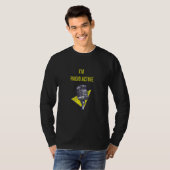 私はヴィンテージマイクでラジオを使う Tシャツ (正面フル)