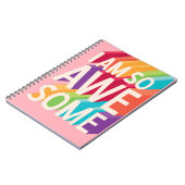 私はヴィンテージ素晴らし感動的引用文 ノートブック (左側)