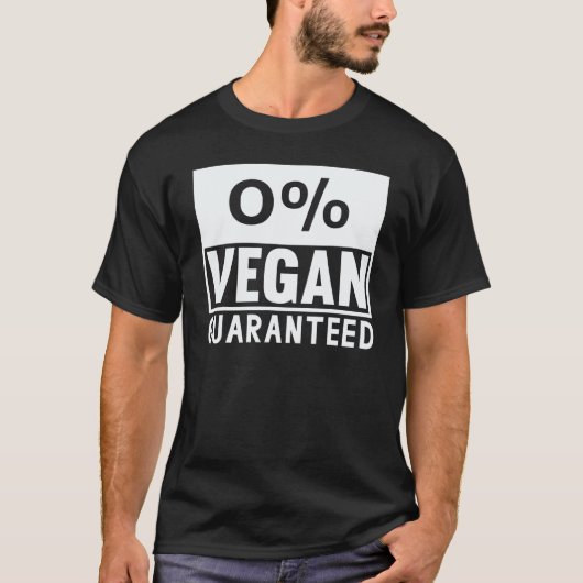 私はヴィーガンではありません Tシャツ (正面)