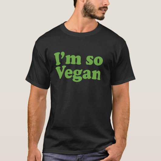 私はヴィーガンなの Tシャツ (正面)