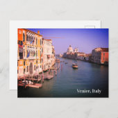 私はヴェネツィアにあった場合，イタリアの休日はがき シーズンポストカード (正面/裏面)
