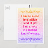 私は一つではない – 前向き引用文 ポストカード (正面/裏面)