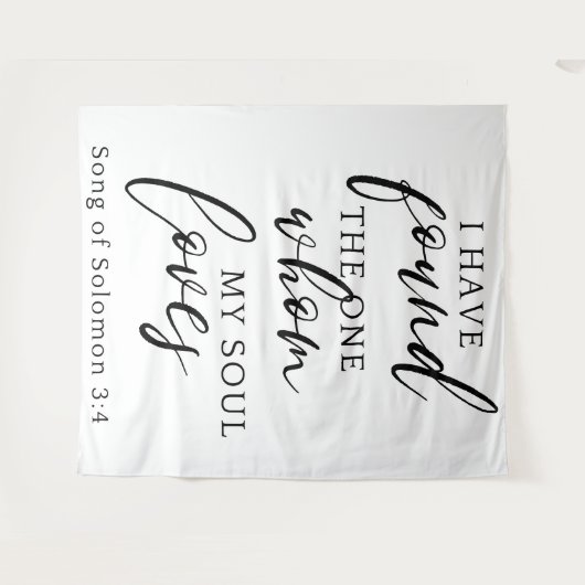 私は一つの引用文の背景結婚バナーを見つけた タペストリー (正面(横))