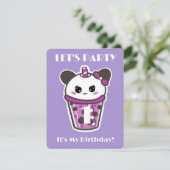 私は一つの誕生日招待状かわいい 招待状 (スタンド正面)