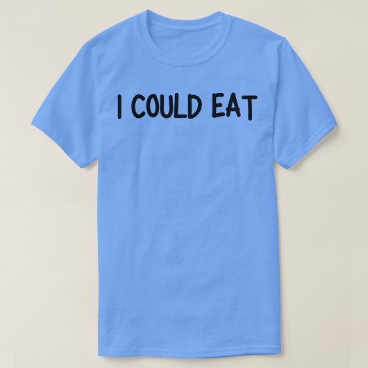 私は一つ食べだった Tシャツ (デザイン正面)