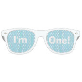 「私は一人だ！」 パーティーシェード（青） レトロサングラス (正面)