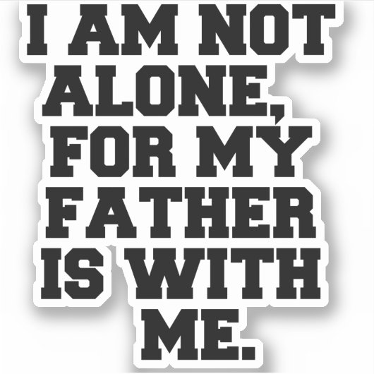 私は一人ではない シール (正面)