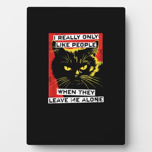 私は一人で人が好き離れだ フォトプラーク (正面)