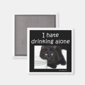 私は一人で飲むのが嫌いだ マグネット (正面/裏面)