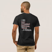 私は一人の人間 Tシャツ (裏面フル)