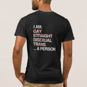 私は一人の人間 Tシャツ (裏面)