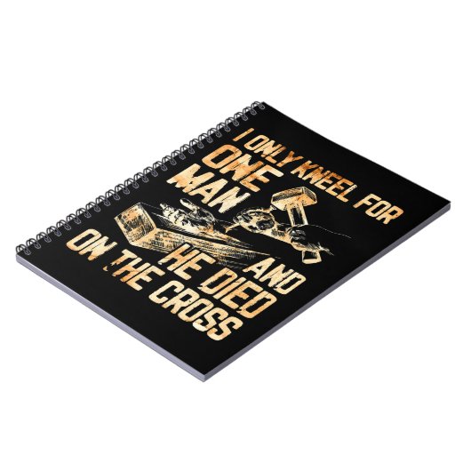 私は一人の男のためにひざまずいて、彼は十字架で死ぬ ノートブック (左側)
