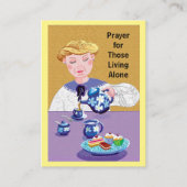 私は一人暮らし祈りの言葉 名刺 (正面)