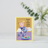 私は一人暮らし祈りの言葉 名刺 (スタンド正面)