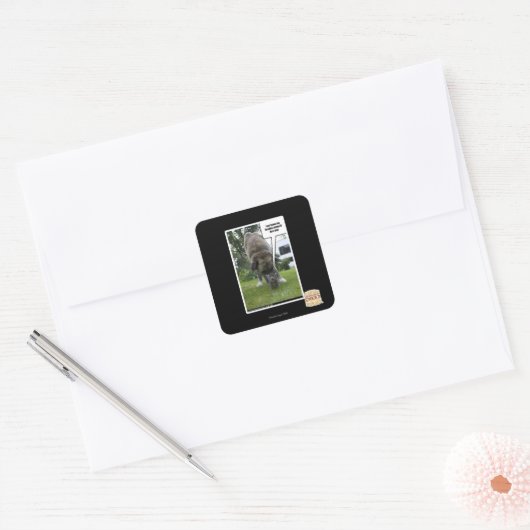 私は一人離れで自分の傷を探る スクエアシール (封筒)