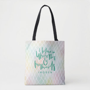 私は一信じ人と人魚の国に住んでいる トートバッグ