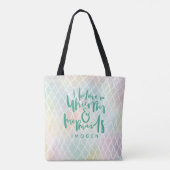 私は一信じ人と人魚の国に住んでいる トートバッグ (裏面)