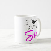 私は一口を与えません コーヒーマグカップ (正面右)
