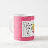 私は一口を与えません コーヒーマグカップ (正面左)