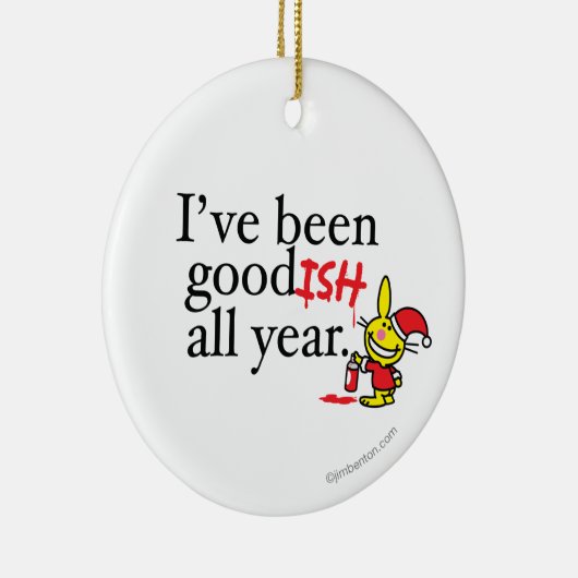 私は一年を通して良い経験をしている セラミックオーナメント (右)