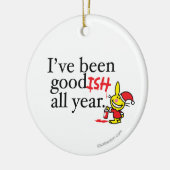 私は一年を通して良い経験をしている セラミックオーナメント (左)