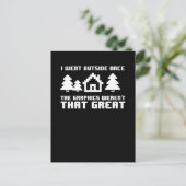 私は一度外に出たが、グラフィックはそうではなかった ポストカード (スタンド正面)