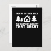 私は一度外に出たが、グラフィックはそうではなかった ポストカード (正面/裏面)