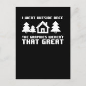 私は一度外に出たが、グラフィックはそうではなかった ポストカード (正面)