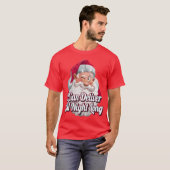 私は一晩中汚いクリスマスを届けいけなることができる Tシャツ (正面フル)