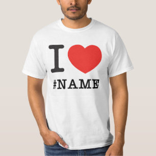 私は一流のテンプレートを愛します Tシャツ