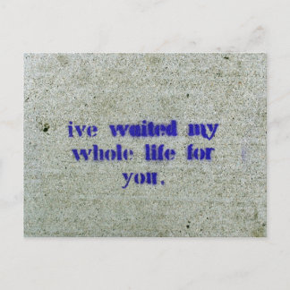 私は一生君を待ち続けた ポストカード
