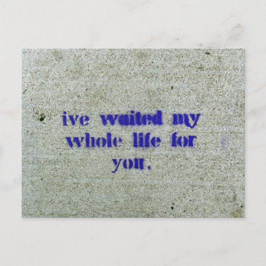 私は一生君を待ち続けた ポストカード (正面)