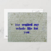 私は一生君を待ってきた ポストカード (正面/裏面)
