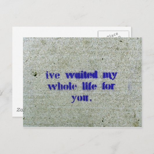 私は一生君を待ってきた ポストカード (正面/裏面)