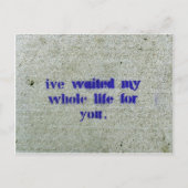 私は一生君を待ってきた ポストカード (正面)