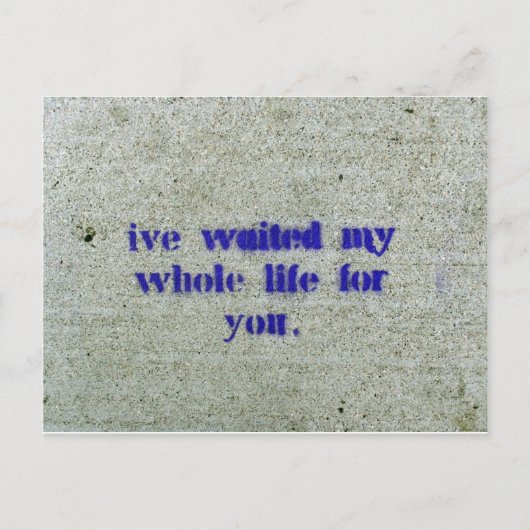 私は一生君を待ってきた ポストカード (正面)