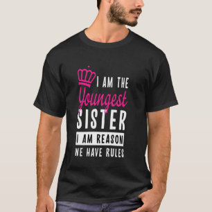 私は一番若い妹Tシャツユーモアな妹 女性用 Tシャツ