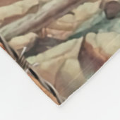 私は一瞬だけ目を閉じた – パパへ フリースブランケット (角)