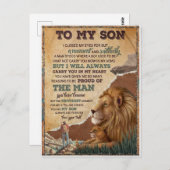 私は一瞬だけ目を閉じた – パパへ ポストカード (正面/裏面)