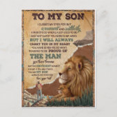 私は一瞬だけ目を閉じた – パパへ ポストカード (正面)