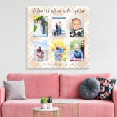 私は一緒に構築された人生を愛する6つの写真の援助ca キャンバスプリント (インサイチュ (リビング))