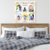 私は一緒に構築された人生を愛する6つの写真の援助ca キャンバスプリント (インサイチュ (寝室))