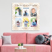 私は一緒に構築された人生を愛する6つの写真の援助ca キャンバスプリント (インサイチュ (リビング))