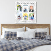 私は一緒に構築された人生を愛する6つの写真の格子柄 キャンバスプリント (インサイチュ (寝室))