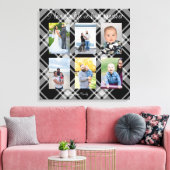 私は一緒に構築された人生を愛する6つの写真の格子柄 キャンバスプリント (インサイチュ (リビング))