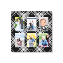 私は一緒に構築された人生を愛する6つの写真の格子柄