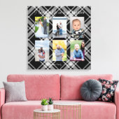 私は一緒に構築された人生を愛する6つの写真の格子柄 キャンバスプリント (インサイチュ (リビング))