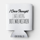 私は一考え度間違ったことがあったが間違っていた 缶クーラー (裏面)