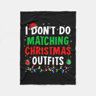 私は一致するクリスマスの衣装クリスマス家族 フリースブランケット